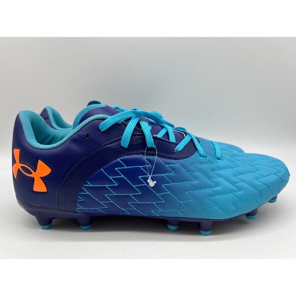 Under Armour Magnetico Select 2.0 FG Blue Soccer Cleats 3025642-400 Mens Size 10
